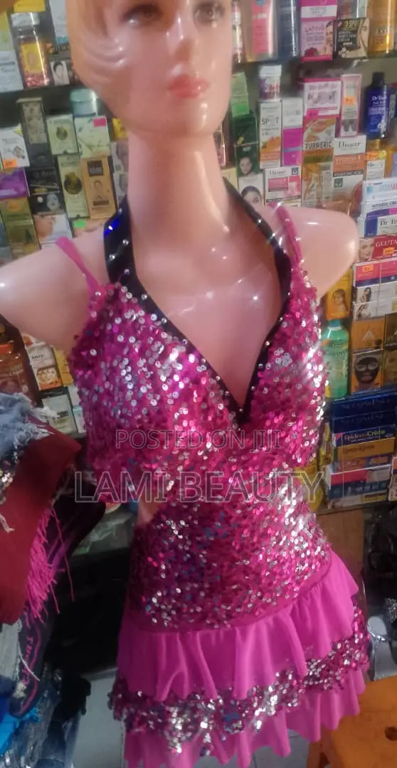 Pink Sequence Party Dress