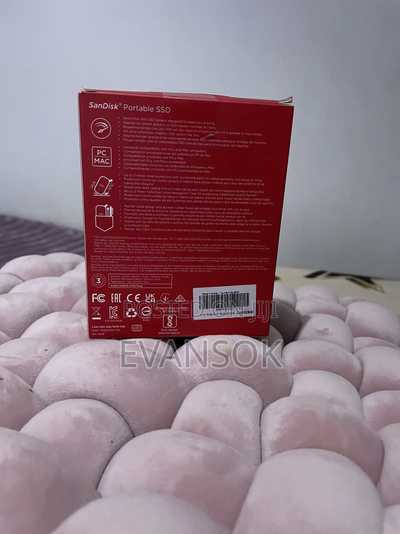 Sandisk SSD External Hard Drive 2 Tb