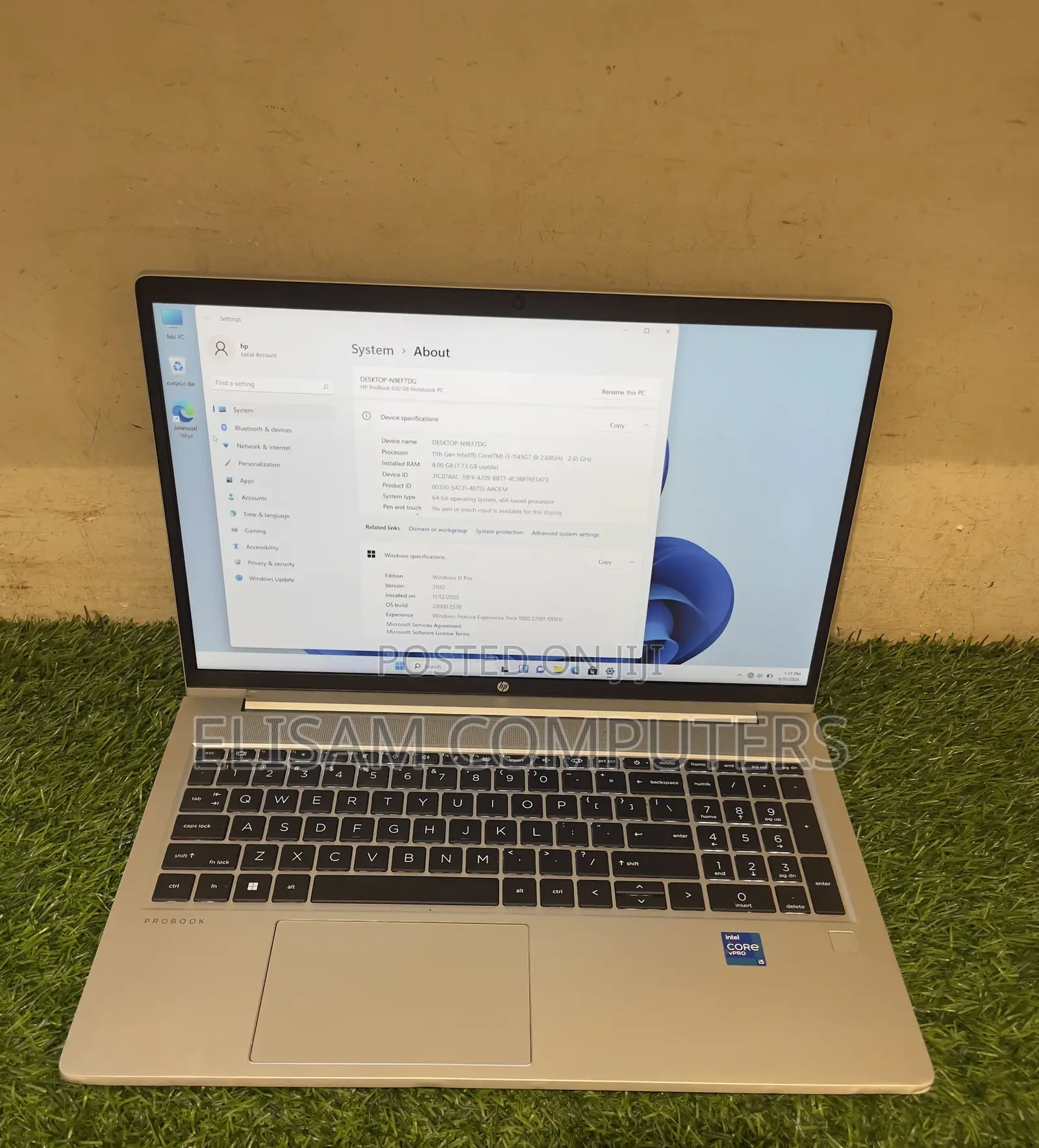 Laptop HP ProBook 650 G8 8GB Intel Core i5 SSD 256GB