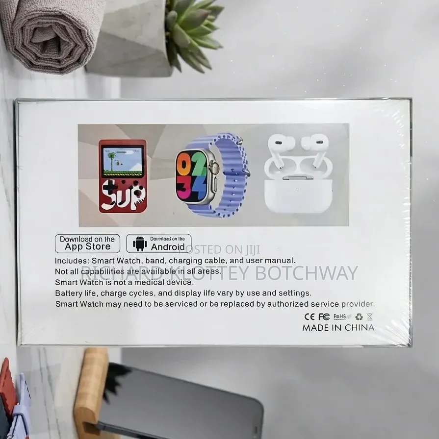 Hr100 Smart Watch and Game Box