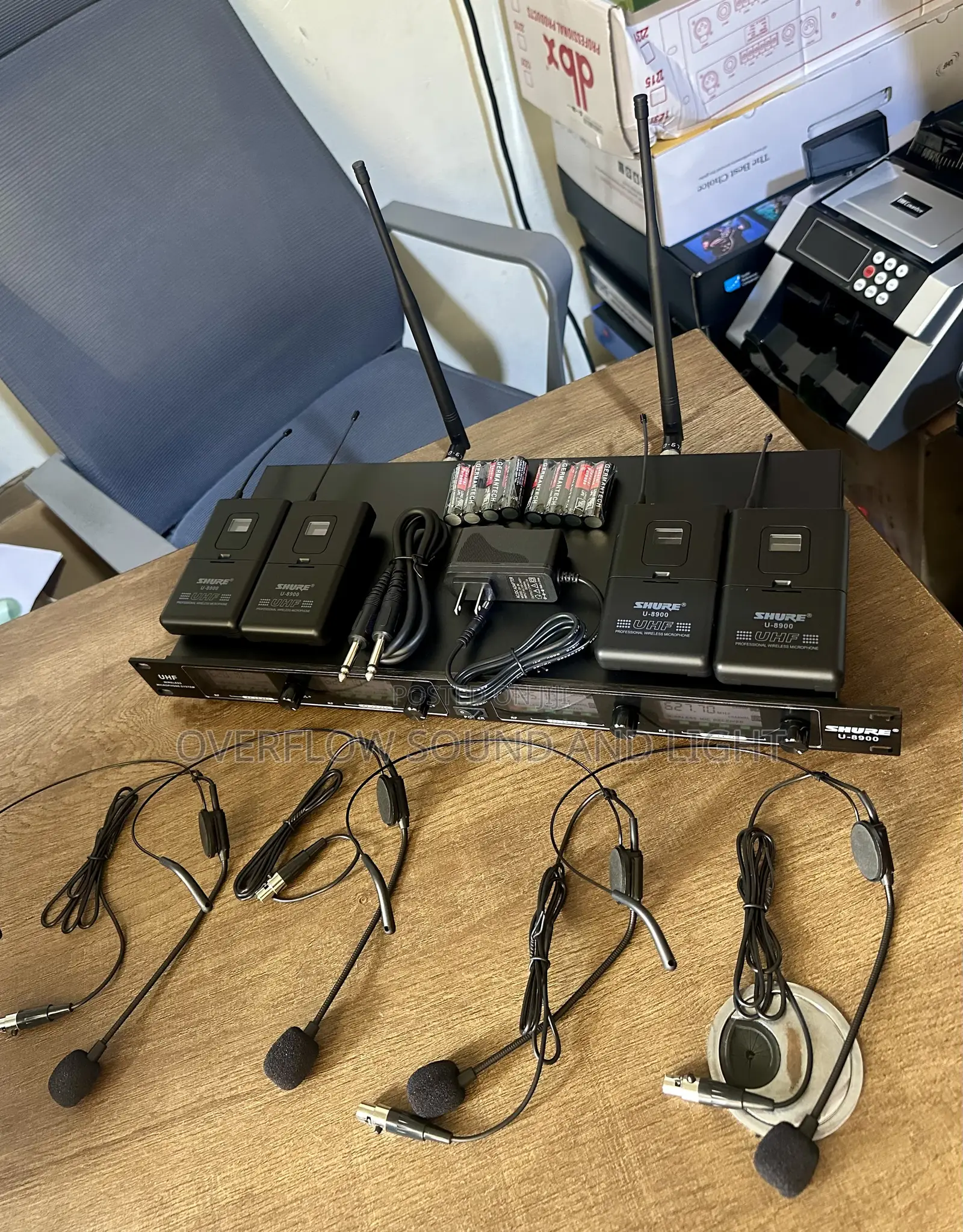 Shure U-8900 Wireless 4-in-1 Head Microphone Bundle
