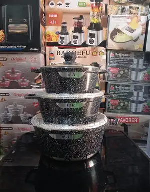 3 Premium Enamel Castcookware Set