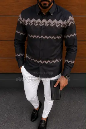 Trendy Long-Sleeve Shirt for Men