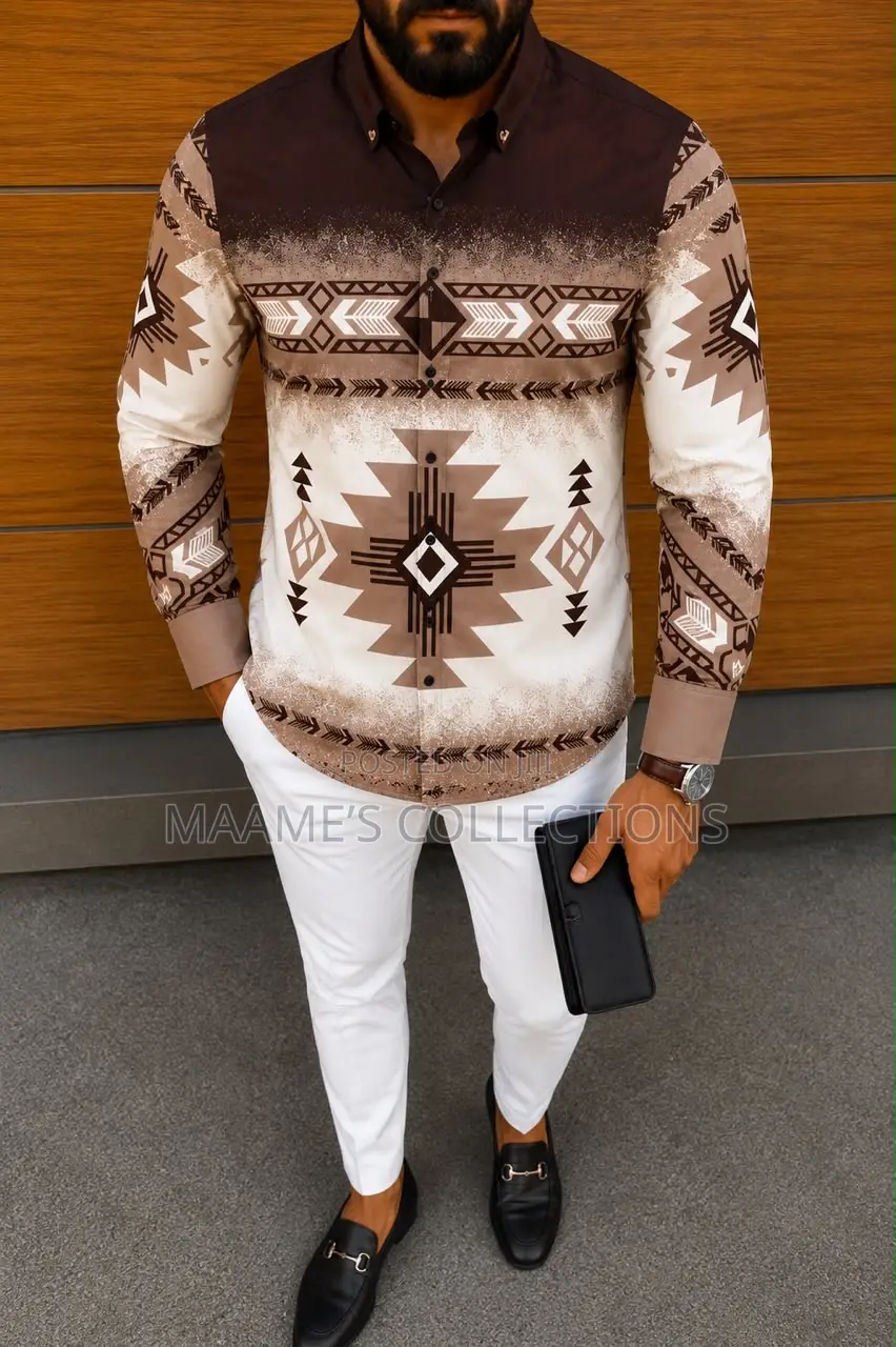 Trendy Long-Sleeve Shirt for Men