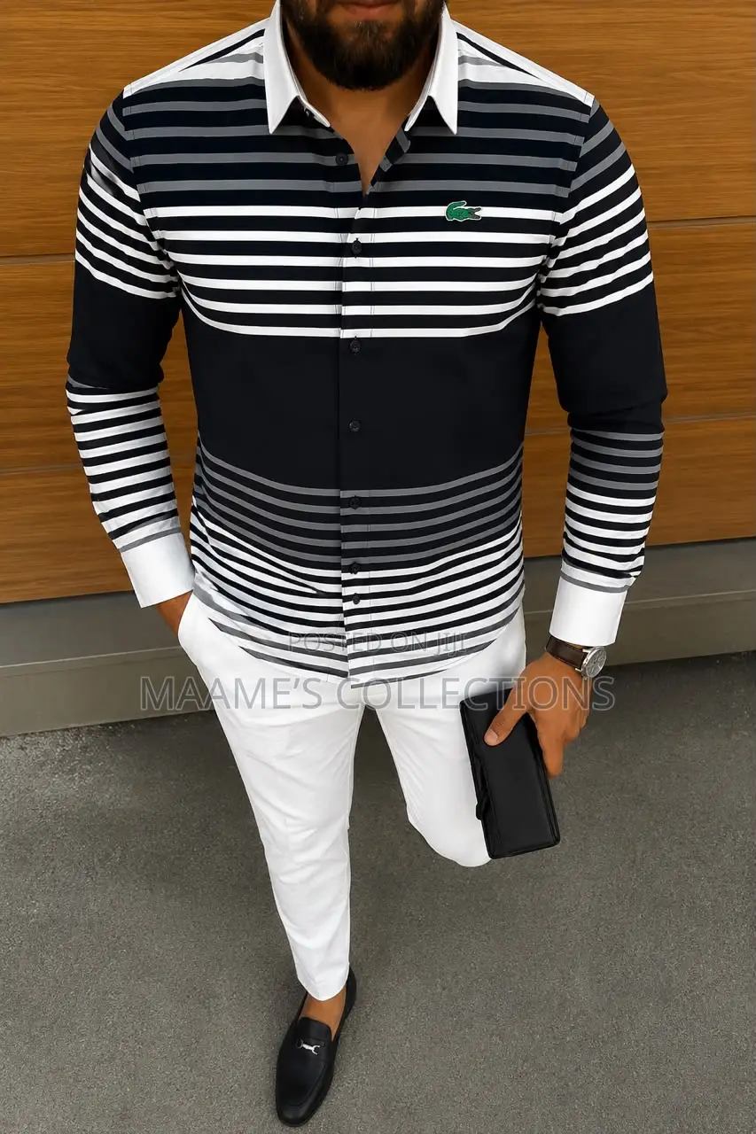 Trendy Long-Sleeve Shirt for Men