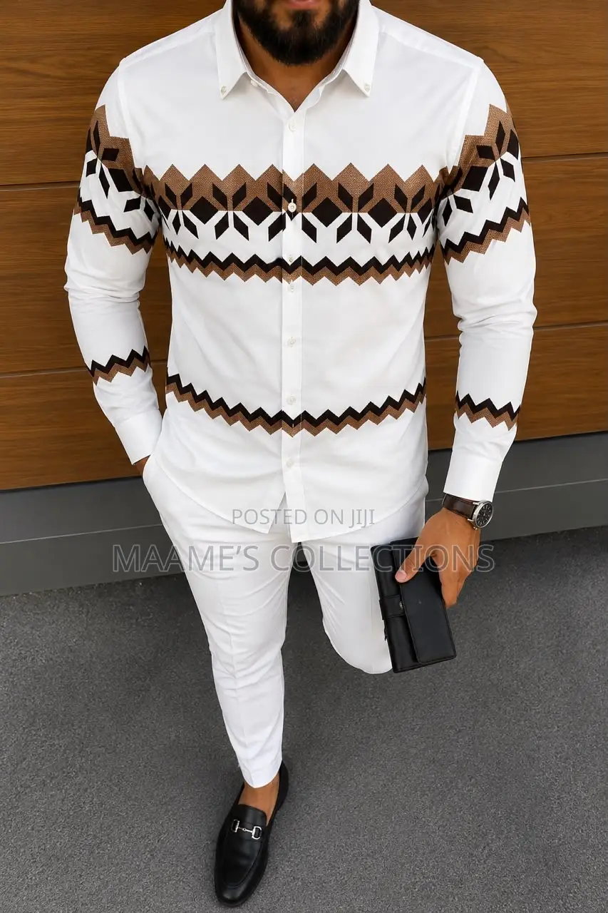 Trendy Long-Sleeve Shirt for Men