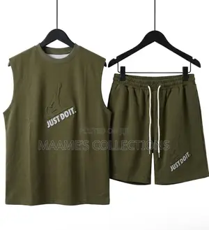 Men's Sleeveless Tank Top and Shorts 2pcs Set