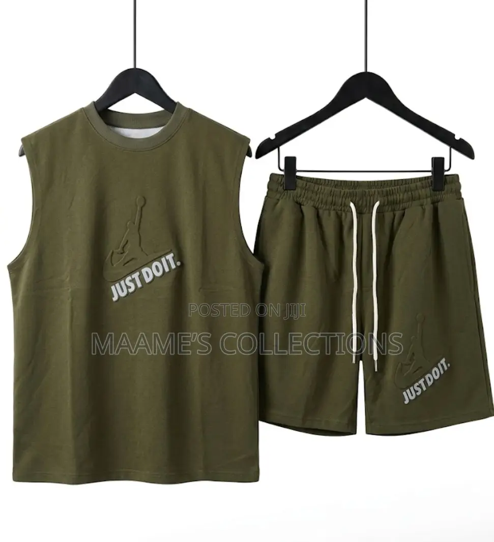 Men's Sleeveless Tank Top and Shorts 2pcs Set