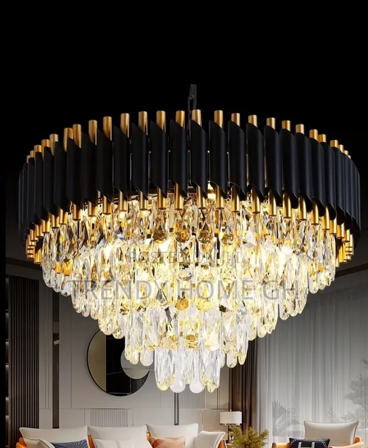 Luxury Modern Crystal Pendant Light Chandelier for Living Room Hall