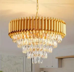 Luxury Modern Crystal Pendant Light Chandelier for Living Room Hall