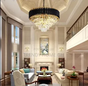 Luxury Modern Crystal Pendant Light Chandelier for Living Room Hall