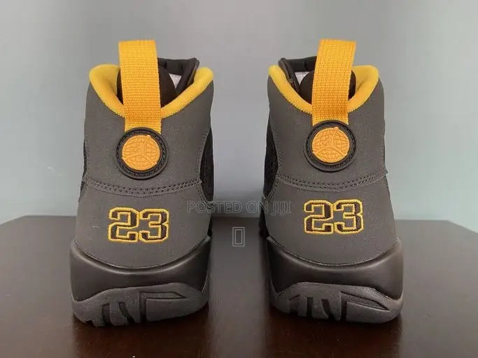 Air Jordan 9 Retro High - Dark Charcoal University Gold