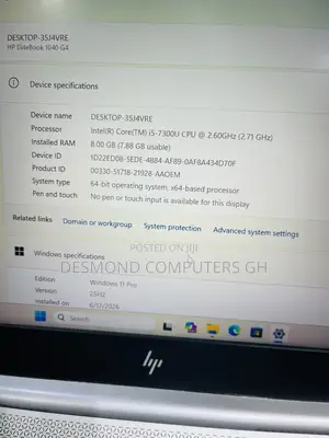 Laptop HP EliteBook 1040 G4 8GB Intel Core i5 SSD 256GB