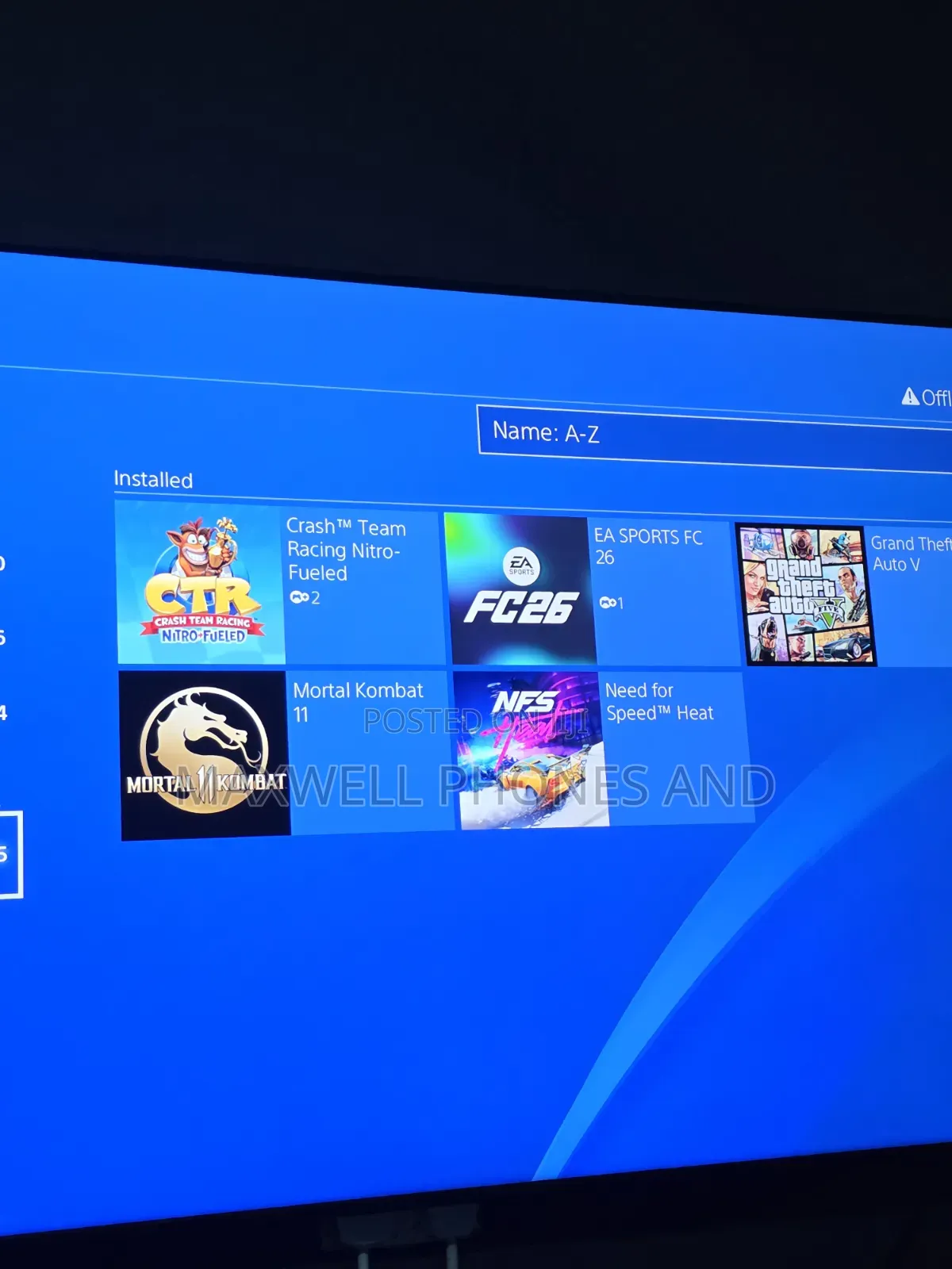 Playstation 4 With 5 Games Installed