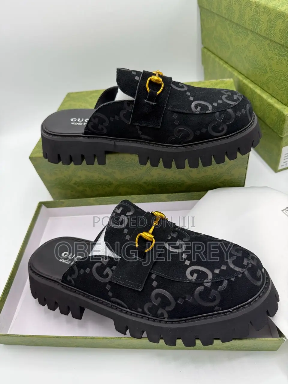 Original Gucci Clogs (Half Shoe) Black in Varieties