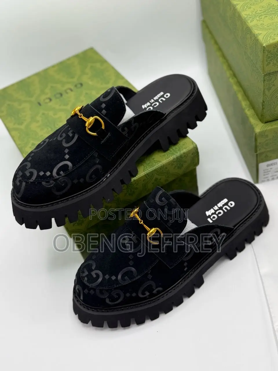 Original Gucci Clogs (Half Shoe) Black in Varieties