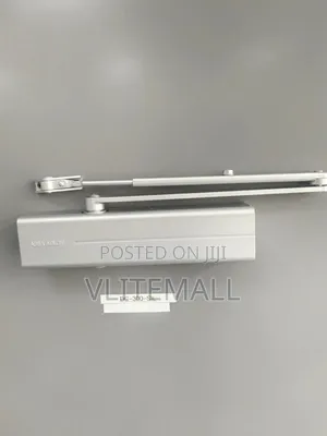 Assa Abloy Surface-Mounted Door Closer, Featuring a Silver Finish