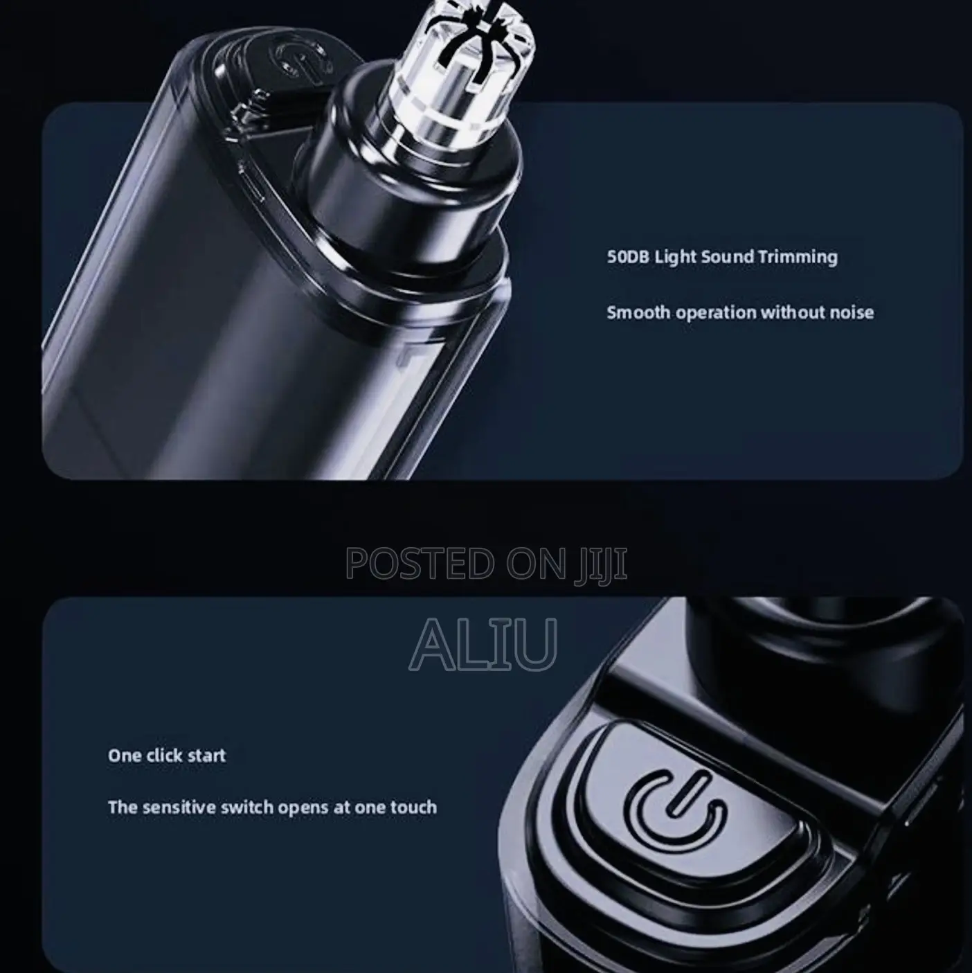 Usb Rechargeable Nose Ear Hair Trimmer With Led Display