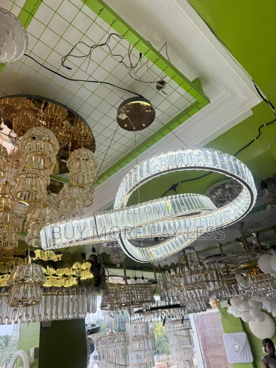 Modern Crystal Ring Chandelier