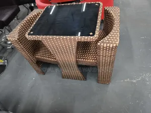 Space-Saving 3-Piece Woven Rattan Bistro Set (2 Seater Dining Set)