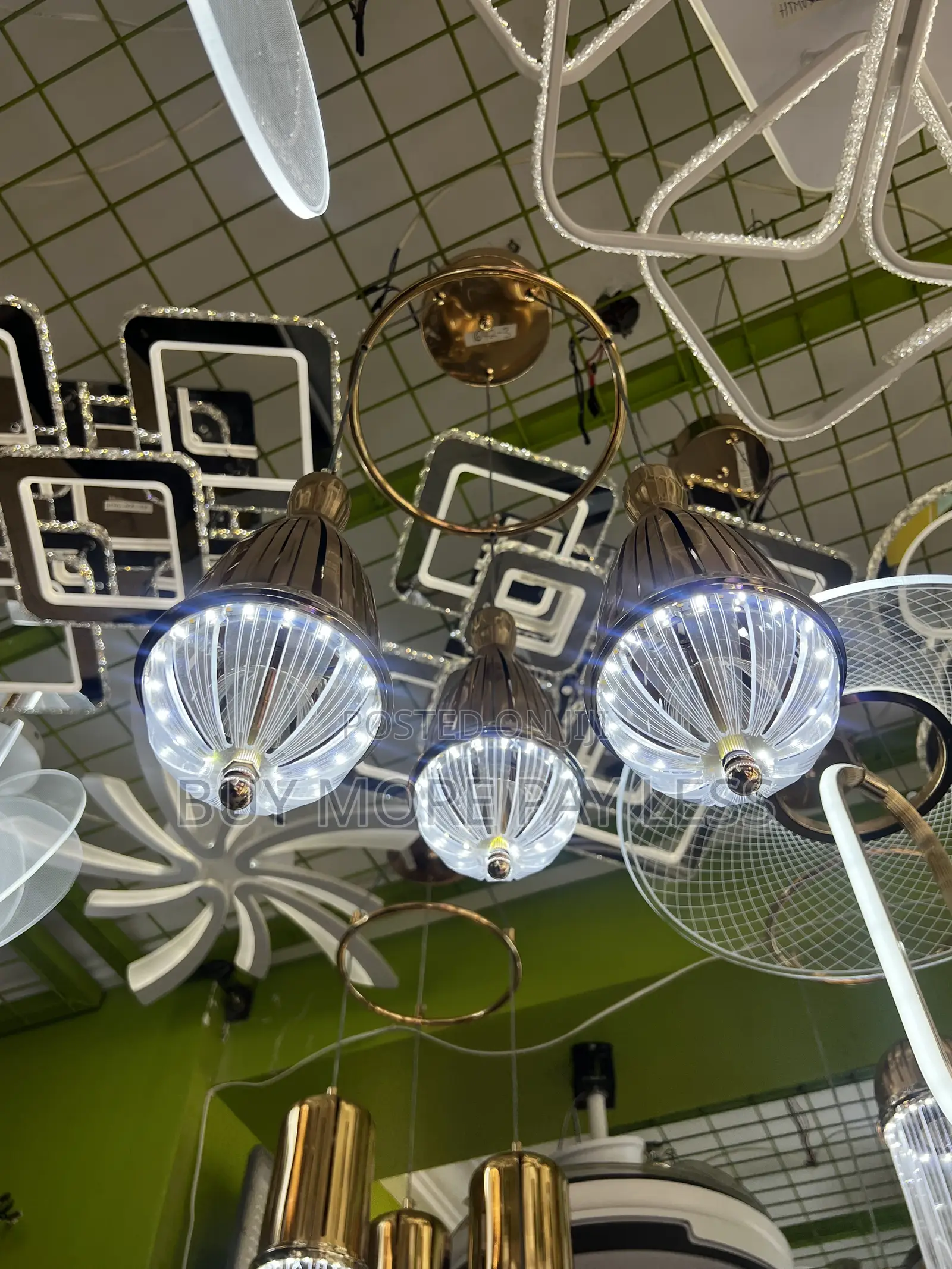 Modern Multi-Head Led Cluster Pendant Chandelier