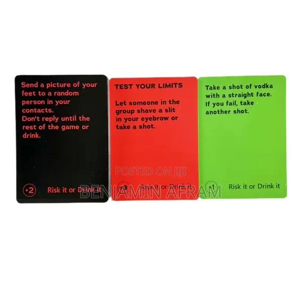 Risk It or Drink It Party Card Game