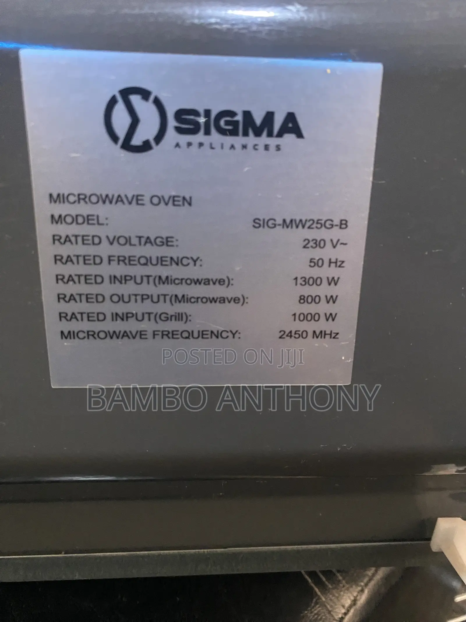 25l Multi-Functional Microwave With Grill