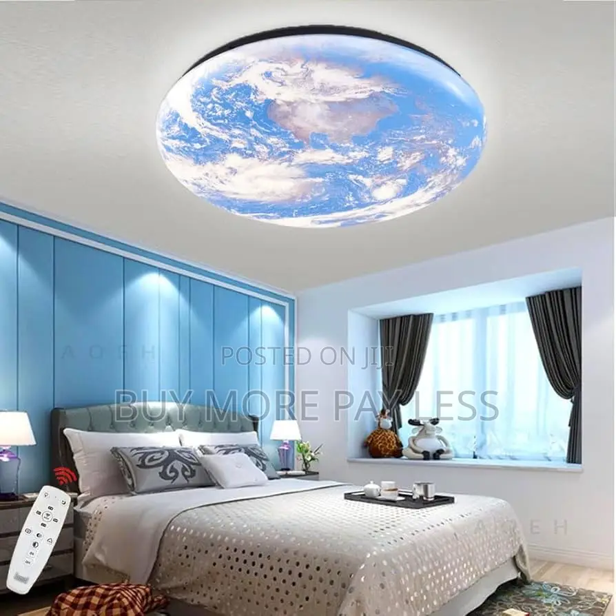 Galaxy Nebula Flush-Mount Led Ceiling Light