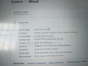Laptop HP EliteBook 840 G6 16GB Intel Core i5 SSD 256GB