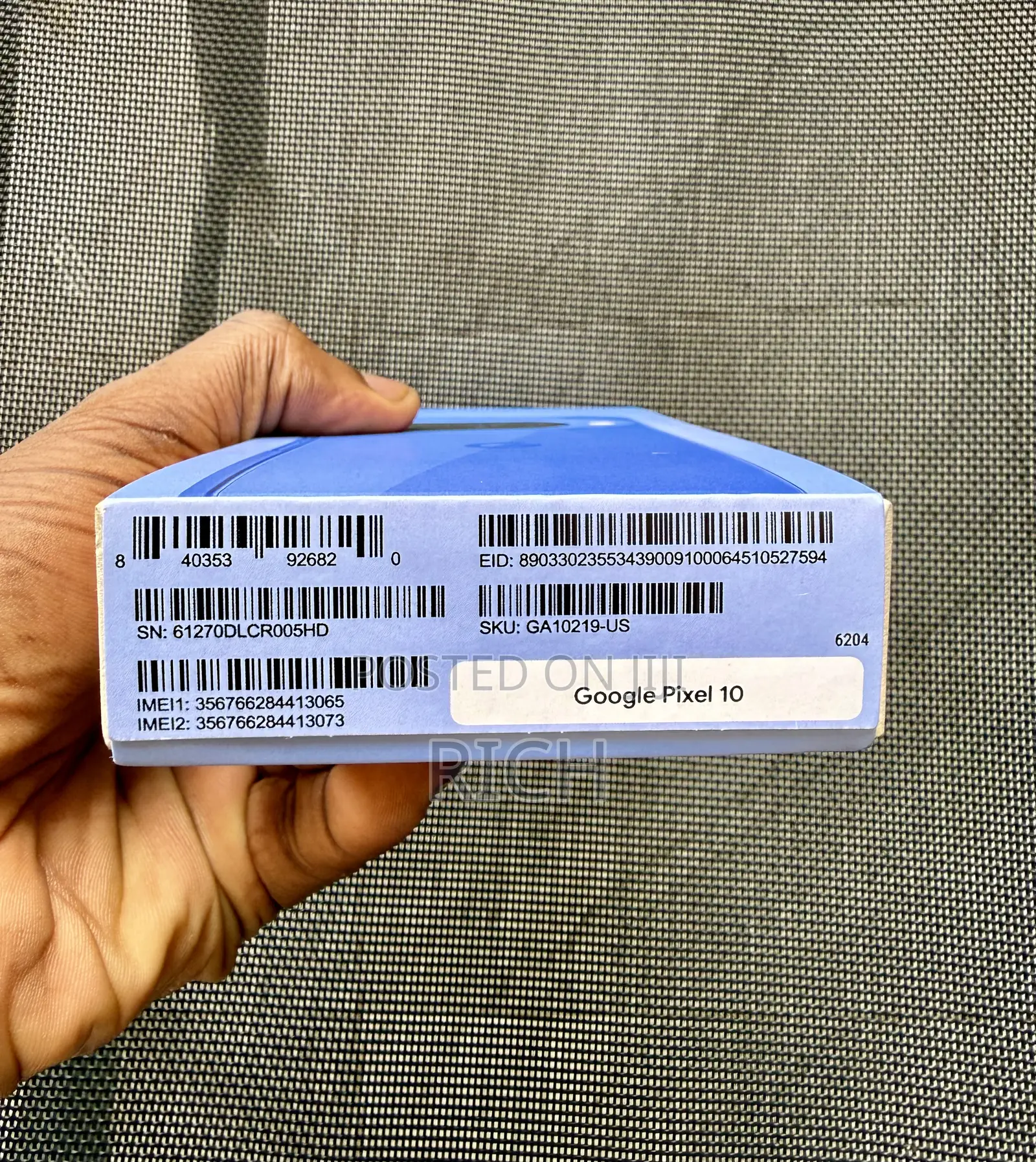 New Google Pixel 10 256 GB Blue