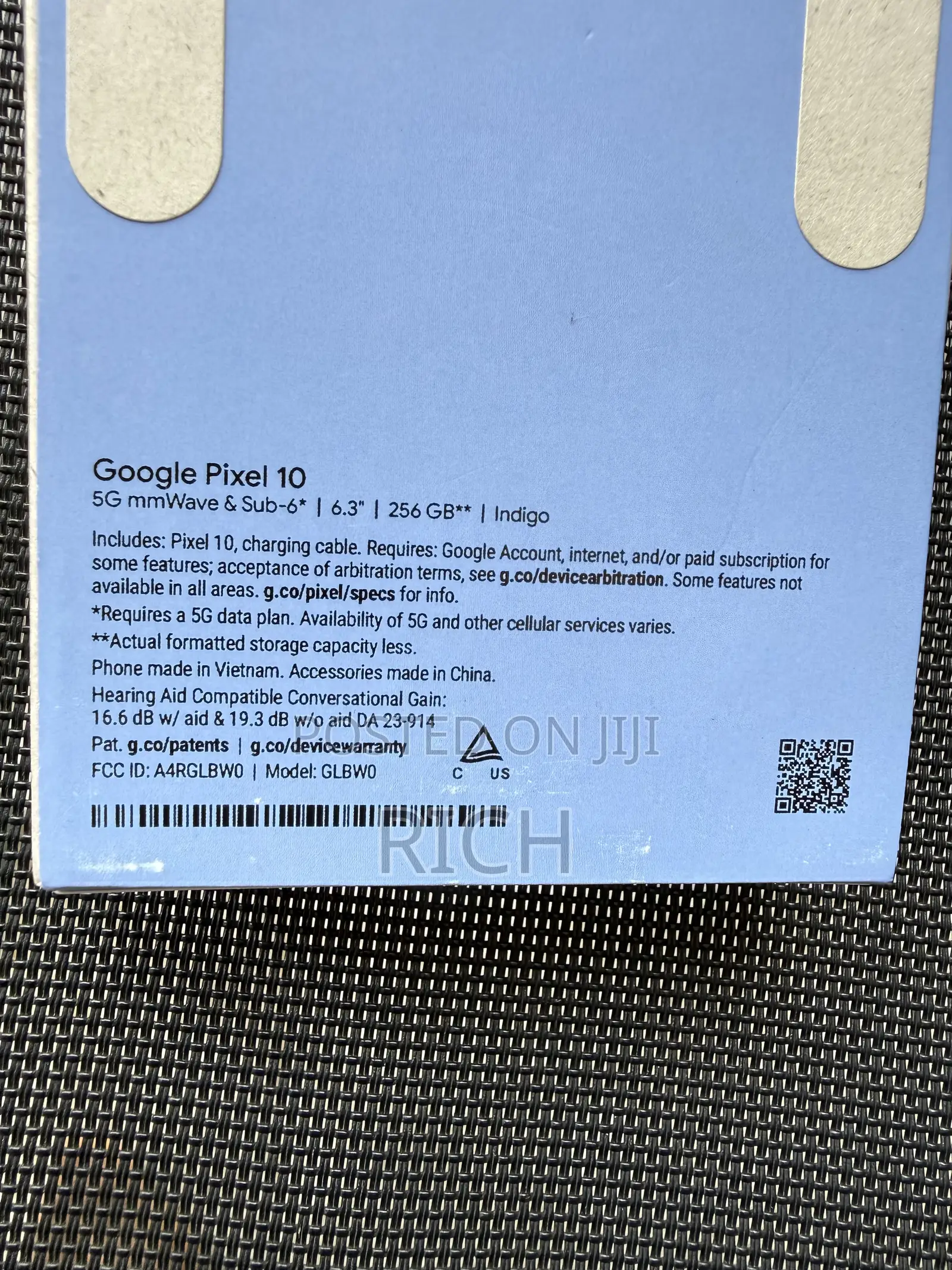 New Google Pixel 10 256 GB Blue