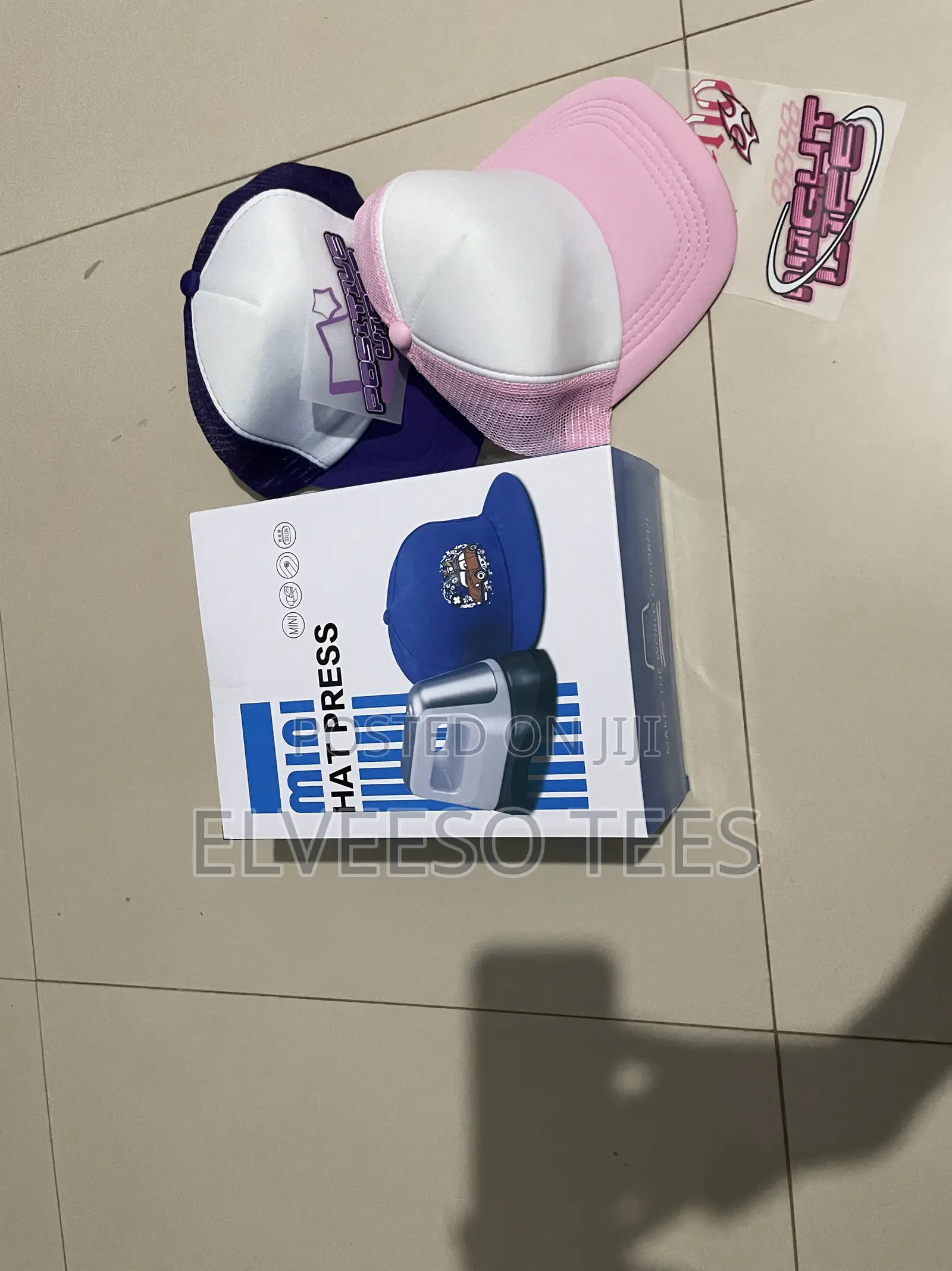 Teflon Coated Mini Hat Press