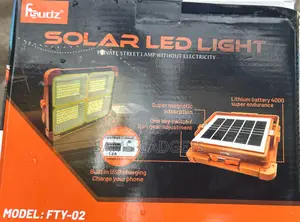 Fsudz Fty-02 Solar Powered Led Charging Floodlight (Ip66 Waterproof)