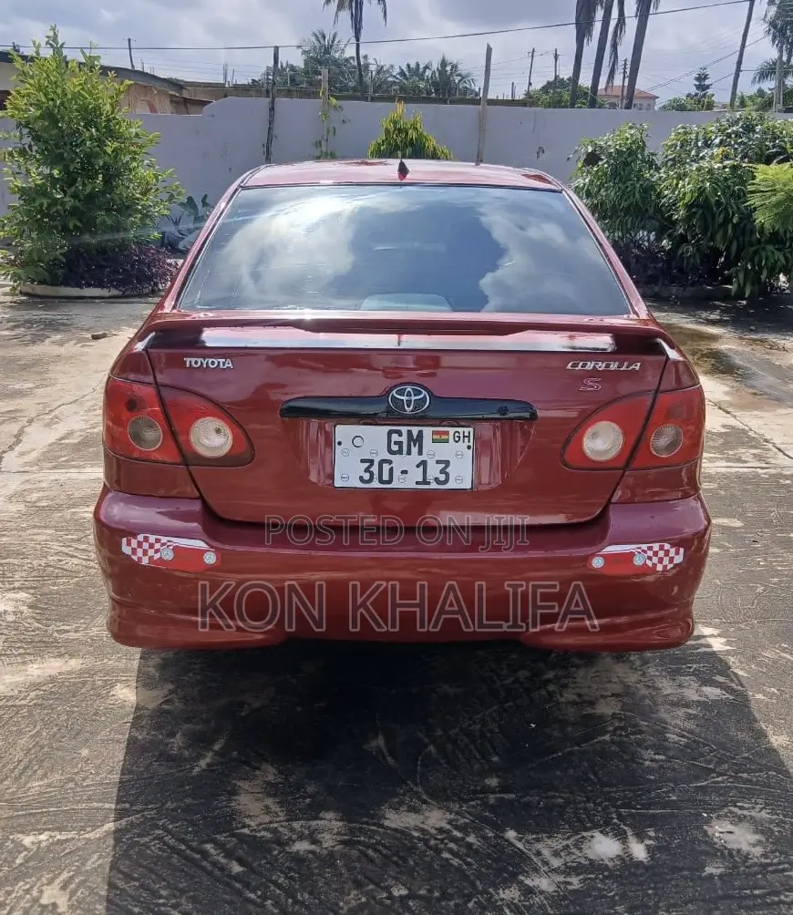 Toyota Corolla S 2007 Red