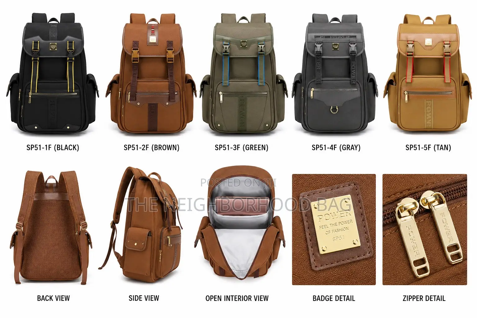 16” Pl Power Vintage Canvas Backpack