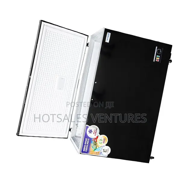 Best Nasco 400 Litres Black Chest Freezer - Nas-475fl-B