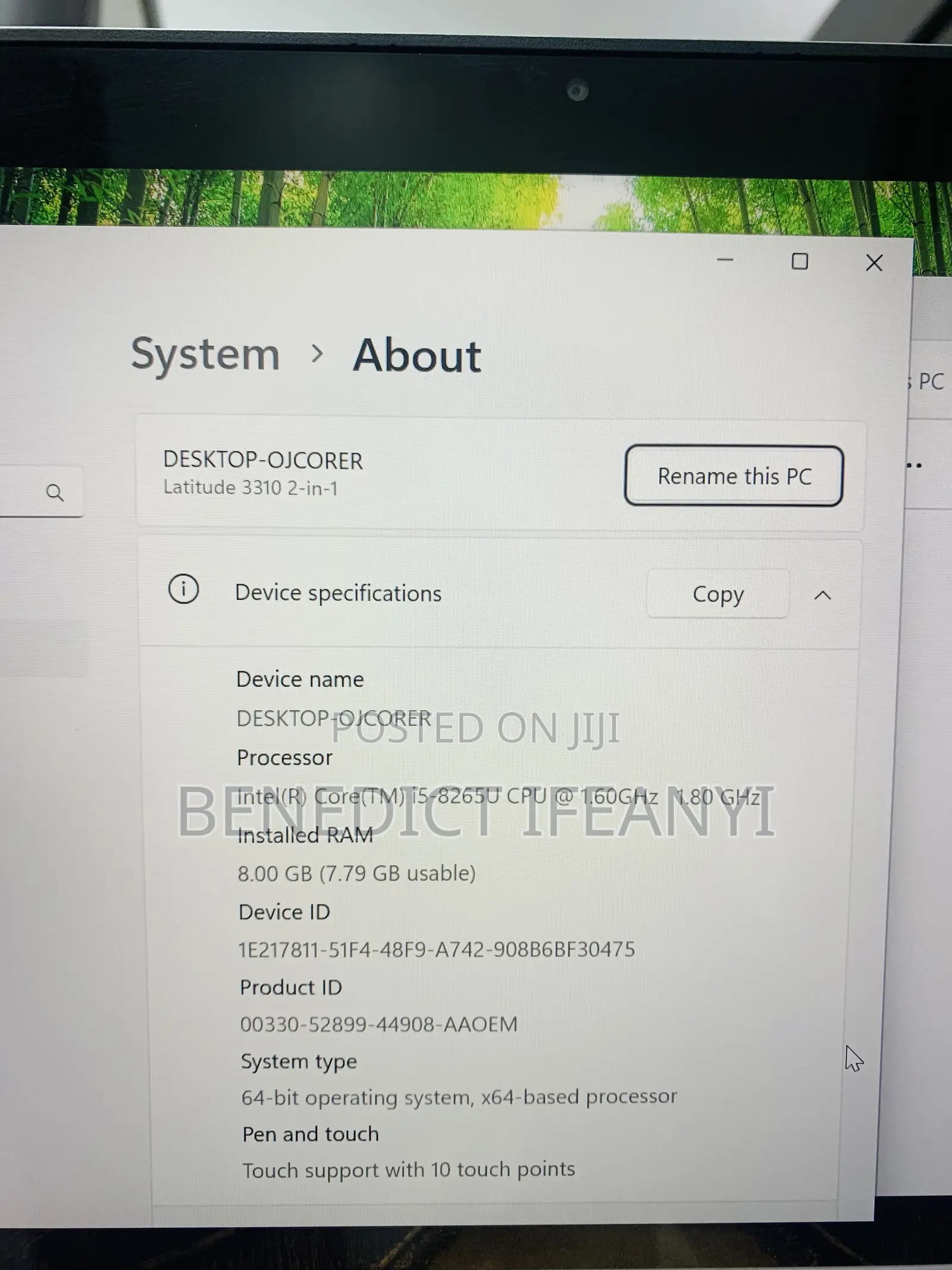 Laptop Dell Latitude 3310 8GB Intel Core i5 SSD 256GB