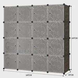 Quality Plastic Wardrobe (16 Cubes)