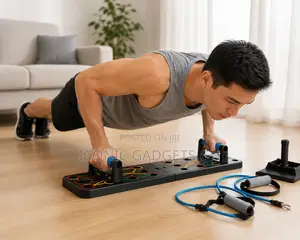 Foldable Push-Up Board – 3 in 1 Exercise Set