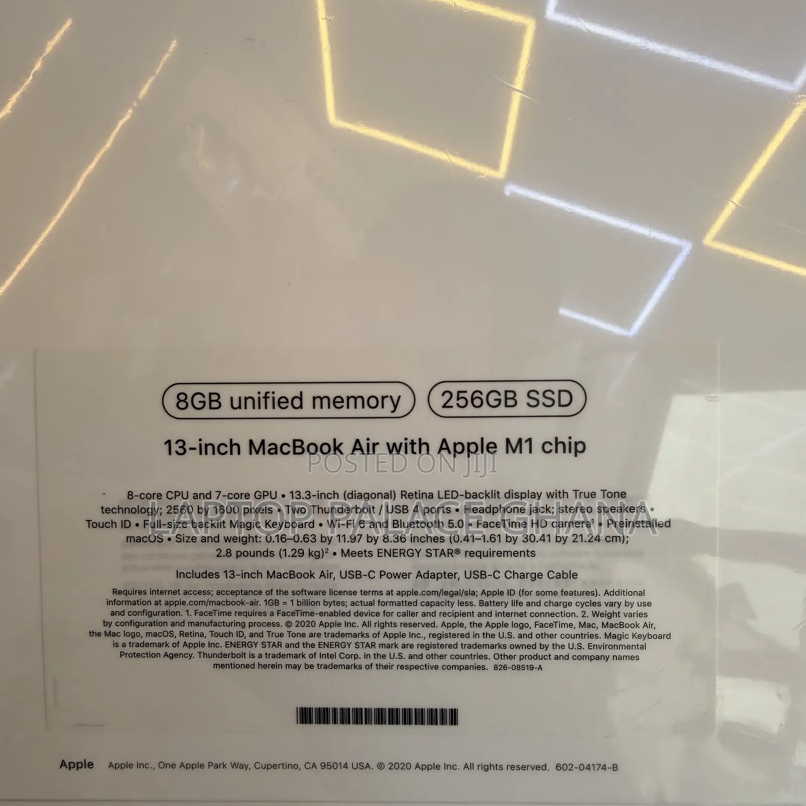New Laptop Apple MacBook Air 8GB Apple M1 SSD 256GB
