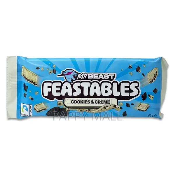 Feastables Mrbeast Cookies Creme Chocolate Bar