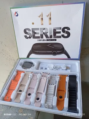 Series 11 Ultra S30 Pro Max Smartwatch | 7-in-1 Combo - Silver