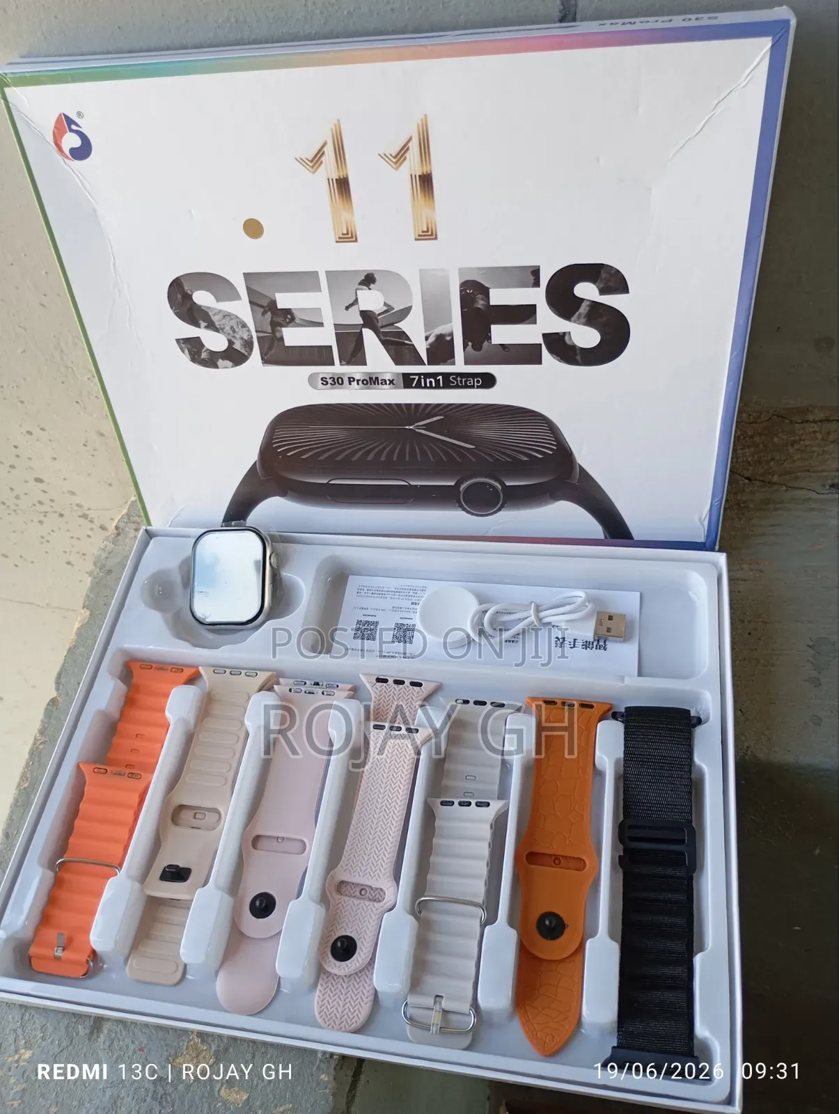 Series 11 Ultra S30 Pro Max Smartwatch | 7-in-1 Combo - Silver