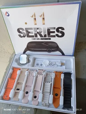 Series 11 Ultra S30 Pro Max Smartwatch | 7-in-1 Combo - Silver