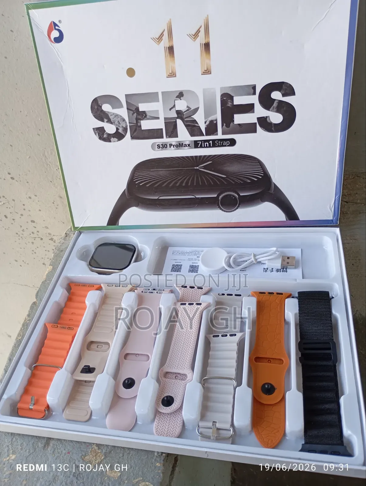 Series 11 Ultra S30 Pro Max Smartwatch | 7-in-1 Combo - Silver
