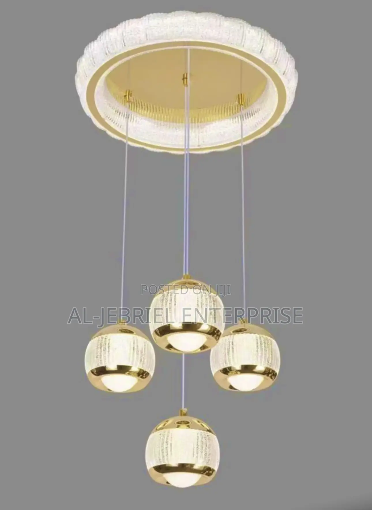 Elegant 4 Light Gold Chandelier