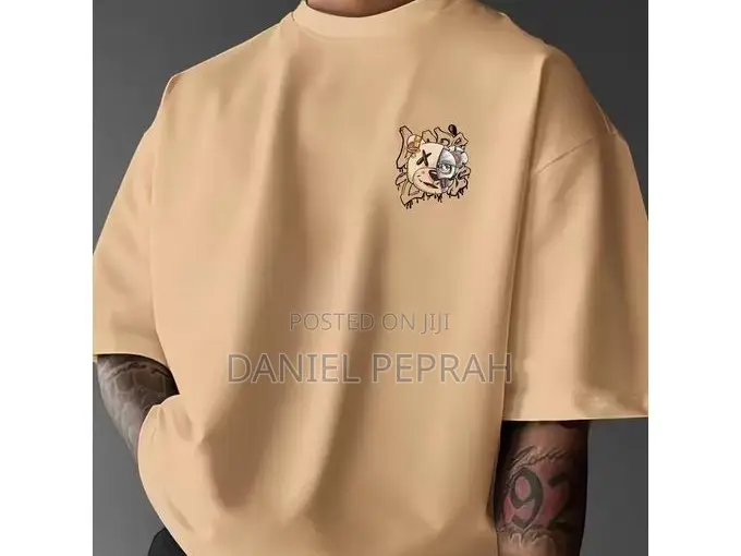 Men’S Oversized Graphic T-Shirt – Bear Print Streetwear