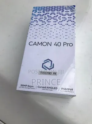 New Tecno Camon 40 Pro 5G 256 GB Black