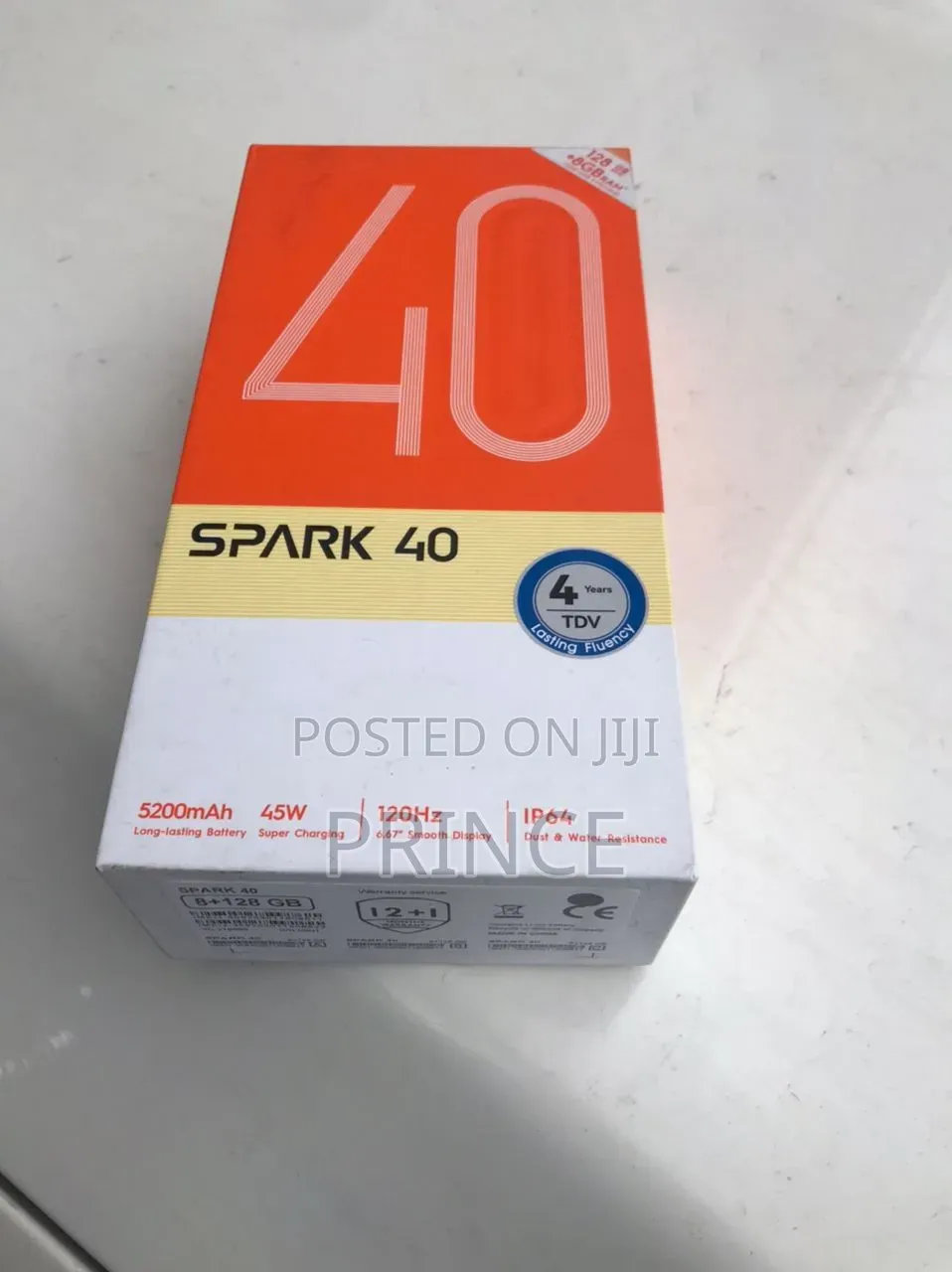 New Tecno Spark 40 128 GB Black
