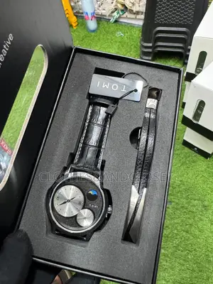 Tomi T-236 Moon Edition Chronograph Watch and Bracelet